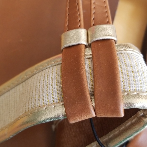 Tidewater Natural Gold Flip Flops - Picture 2 of 4